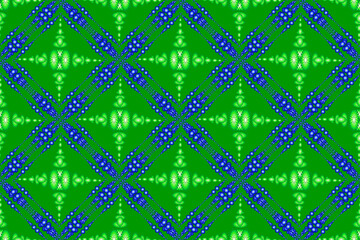 floral pattern, ethnic geometry blue green floral seamless pattern, seamless pattern for curtain design, carpet, wallpaper, clothing, wrap, batik, green background fabric pattern