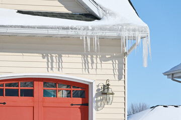 Icicles off Garage Roof