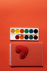 watercolor paint drawing notebook hobby object creative