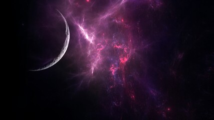 cience fiction wallpaper. Beauty of deep space. Colorful graphics for background, like water waves,...