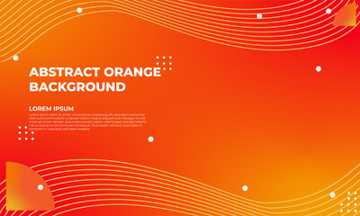 abstract orange gradient geometric background design