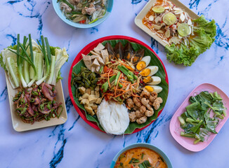 Spicy Thai Salads and Mixed Spicy Thai Food