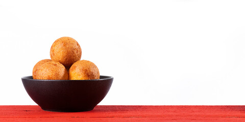 Buñuelos, Colombian christmas cuisine - Deep fried cheese bread.