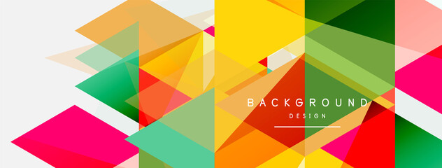 Mosaic triangles geometric background. Techno or business concept, pattern for wallpaper, banner, background, landing page