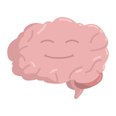 feel happy for mental health color illustration