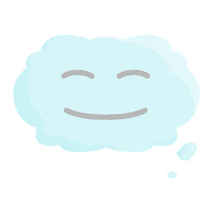 happy mental for mental health color illustration
