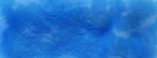 Abstract blue watercolor gradient paint grunge texture background.
