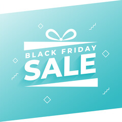 black friday sale background in gift box style