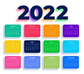 modern style 2022 new year template design