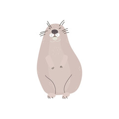 gopher rodent cartoon vector illustration