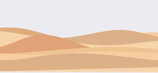 desert sand dunes landscapes vector illustration background