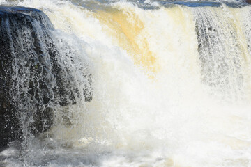 natural waterfall in the valley