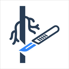 Healthcare or vascular surgery icon