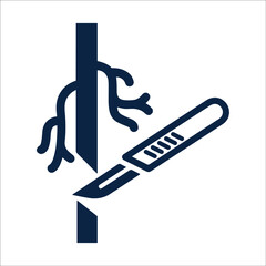 Healthcare or vascular surgery icon