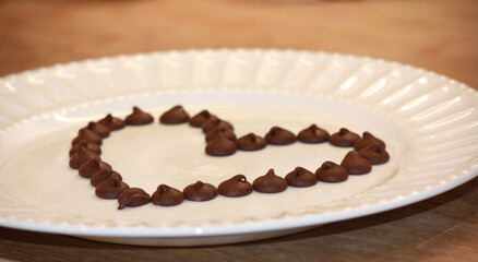 Mini Chocolate Baking Chip Heart 