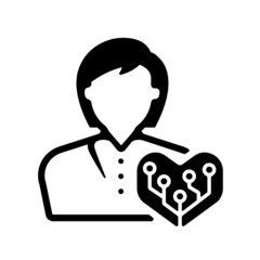 Femtech ( female technology ) vector icon illustration