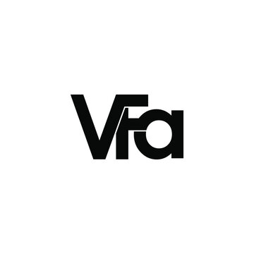 vfa initial letter monogram logo design