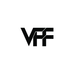 vff initial letter monogram logo design