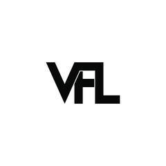 vfl initial letter monogram logo design