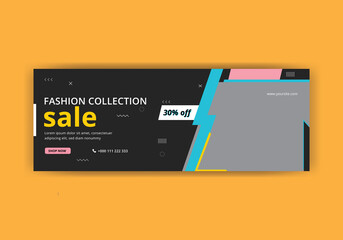 Facebook Cover Web Banner Social Media template design