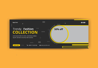 Facebook Cover Web Banner Social Media template design
