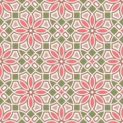 Vector seamless geometric pattern, background for design.