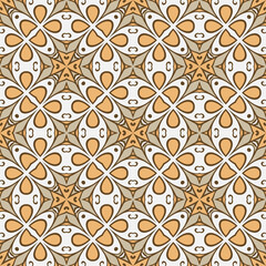 Vector seamless geometric pattern, background for design.