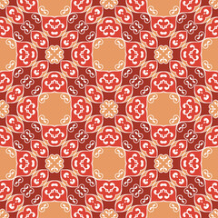 Vector seamless geometric pattern, background for design.