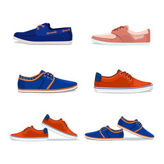 set of shoes vector