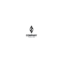 Obraz premium the crystal logo has the meaning of luxury and premium. suitable for industrial companies or businesses, architects, construction, technology, health, entertainment, agriculture, fashion, luxury.