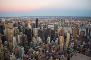 Fototapeta premium View from the top of a skyscraper in New York City!