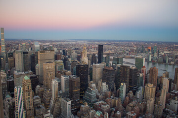 Fototapeta premium View from the top of a skyscraper in New York City!