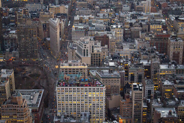 Fototapeta premium View from the top of a skyscraper in New York City!