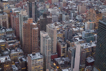 Fototapeta premium View from the top of a skyscraper in New York City!