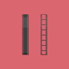 Filmstrip icon illustration. Cinema concept