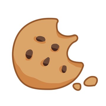 cookie biten illustration vector design