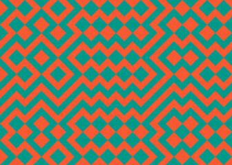 Abstract Geometric Pattern generative computational art illustration