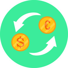 Currency Exchange Isolated Vector icon which can easily modify or edit

