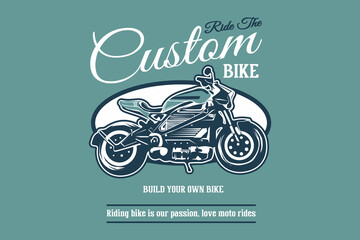 Custom bike silhouette design