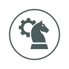 Creative, administration, management, organization, setting icon. Gray vector design.