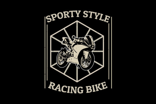 Racing bike silhouette design