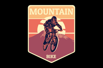 Mountain bike silhouette design