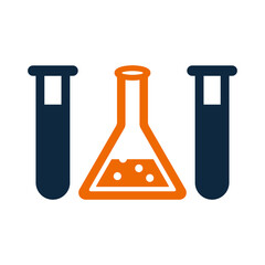 Laboratory, research, science, test, testing, trial icon. Simple vector design.