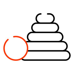 An icon design of pile of heaps