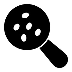 A unique design icon of search microorganism 