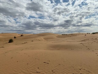 sand dunes and sky