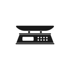 Food scale icon design template vector isolated illustration
