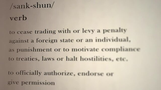 Sanction Definition