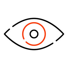 Trendy vector design of eye 