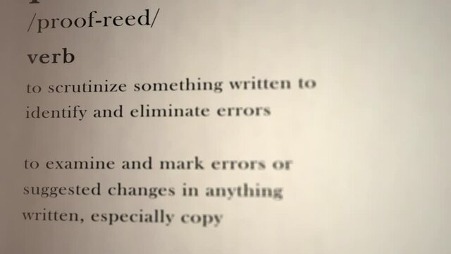 Proofread Definition